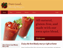 Tablet Screenshot of damngoodcocktails.com